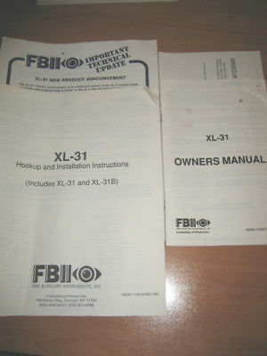 Fbi xl 31 installation manual